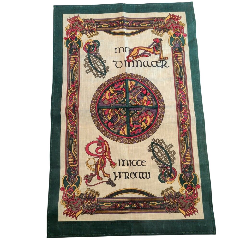 Ulster Weavers 100% Pure Irish Linen Dishcloth Gaelic Traditional Made Ireland